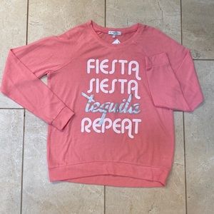 PJ Salvage Fiesta, Siesta, Tequila, Repeat shirt! Medium. NEW W TAGS